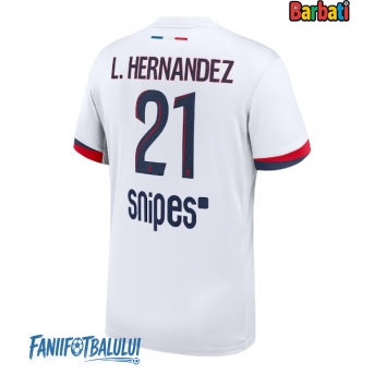 Paris Saint-Germain Lucas Hernandez #21 Tricou Fotbal Replică 2025-26 Barbati Deplasare